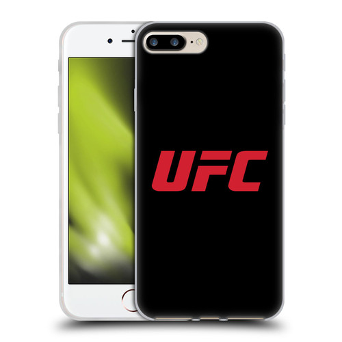 UFC Logo Black Red Soft Gel Case for Apple iPhone 7 Plus / iPhone 8 Plus