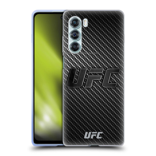 UFC Logo Carbon Fiber Soft Gel Case for Motorola Edge S30 / Moto G200 5G