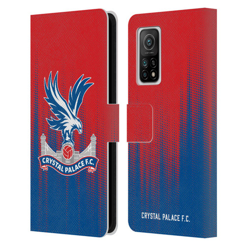 Crystal Palace FC Crest Halftone Leather Book Wallet Case Cover For Xiaomi Mi 10T 5G