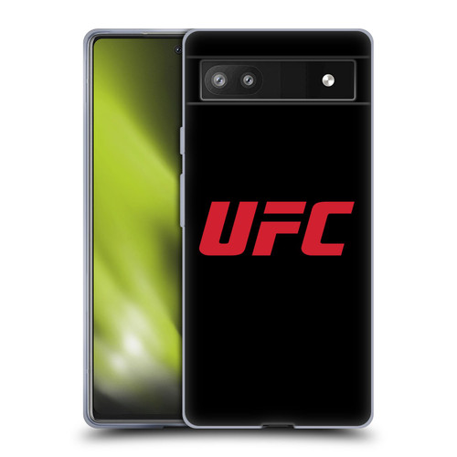 UFC Logo Black Red Soft Gel Case for Google Pixel 6a