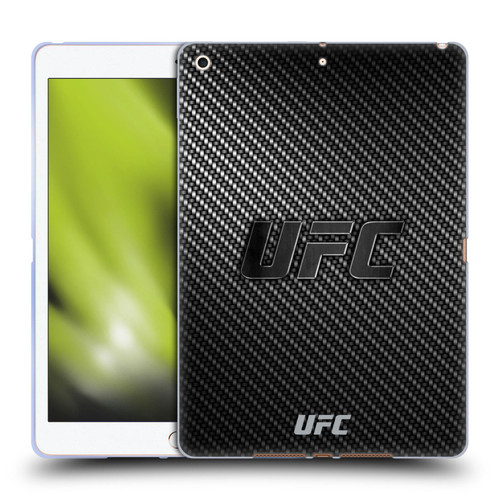 UFC Logo Carbon Fiber Soft Gel Case for Apple iPad 10.2 2019/2020/2021