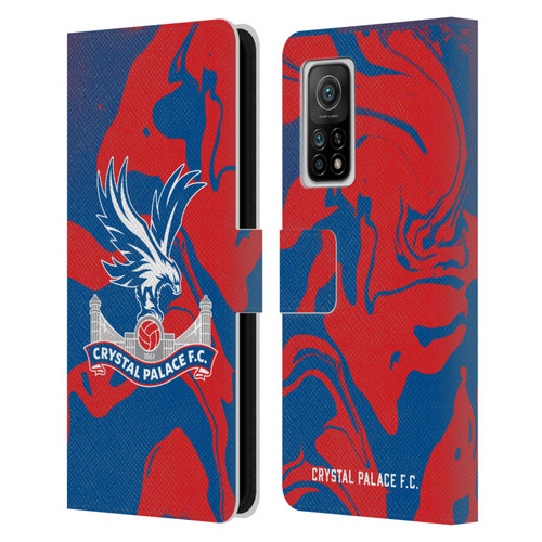 Crystal Palace FC Crest Red And Blue Marble Leather Book Wallet Case Cover For Xiaomi Mi 10T 5G