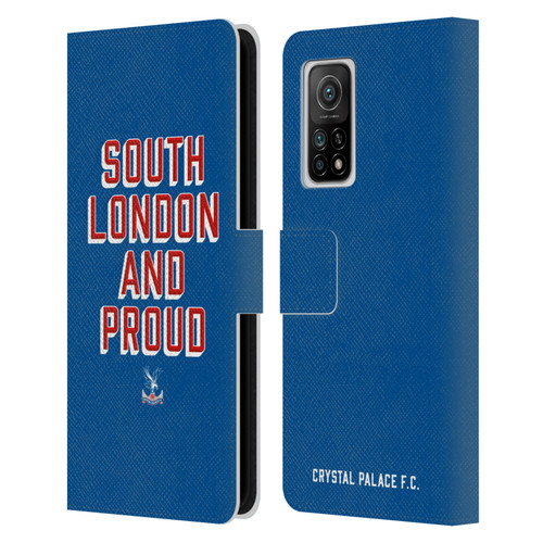 Crystal Palace FC Crest South London And Proud Leather Book Wallet Case Cover For Xiaomi Mi 10T 5G
