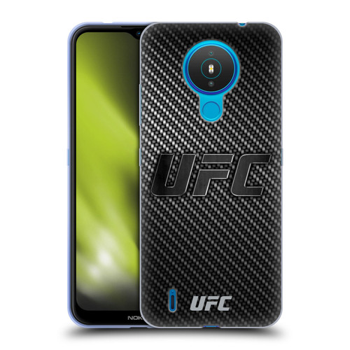 UFC Logo Carbon Fiber Soft Gel Case for Nokia 1.4