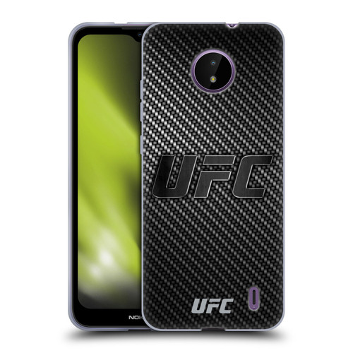 UFC Logo Carbon Fiber Soft Gel Case for Nokia C10 / C20