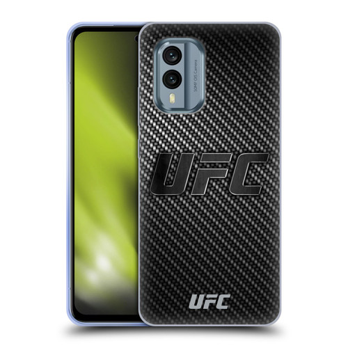UFC Logo Carbon Fiber Soft Gel Case for Nokia X30