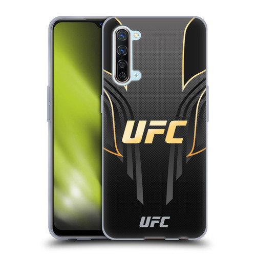 UFC Logo Black Gold Jersey Soft Gel Case for OPPO Find X2 Lite 5G