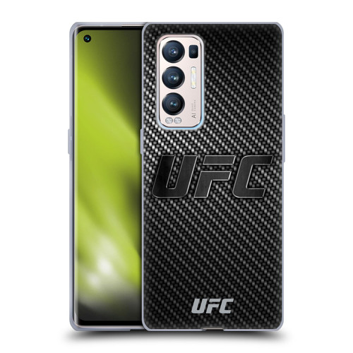 UFC Logo Carbon Fiber Soft Gel Case for OPPO Find X3 Neo / Reno5 Pro+ 5G