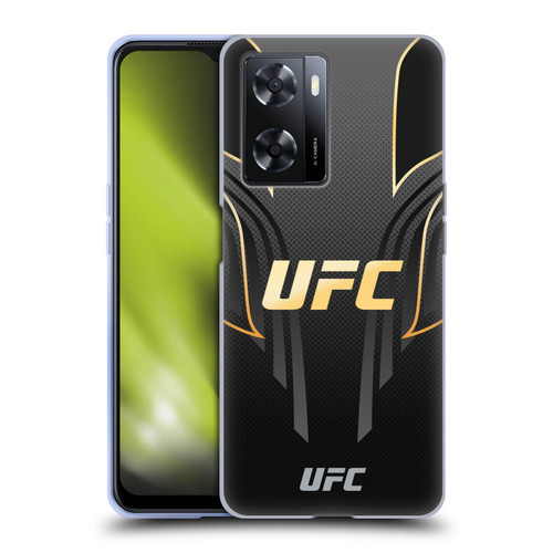 UFC Logo Black Gold Jersey Soft Gel Case for OPPO A57s
