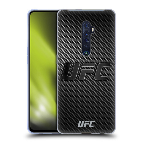 UFC Logo Carbon Fiber Soft Gel Case for OPPO Reno 2