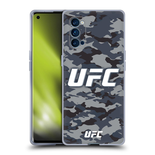 UFC Logo Camouflage Soft Gel Case for OPPO Reno 4 Pro 5G