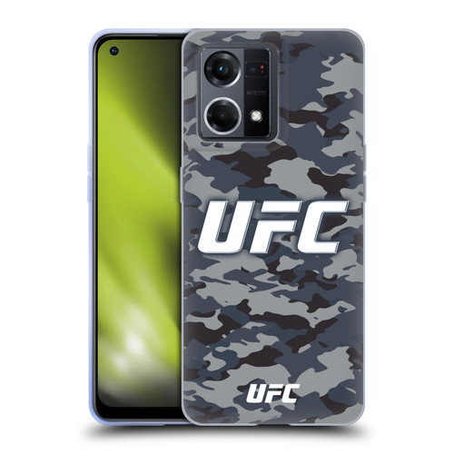 UFC Logo Camouflage Soft Gel Case for OPPO Reno8 4G