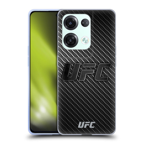 UFC Logo Carbon Fiber Soft Gel Case for OPPO Reno8 Pro