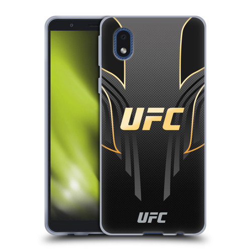 UFC Logo Black Gold Jersey Soft Gel Case for Samsung Galaxy A01 Core (2020)