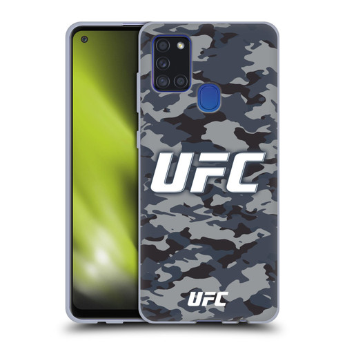 UFC Logo Camouflage Soft Gel Case for Samsung Galaxy A21s (2020)