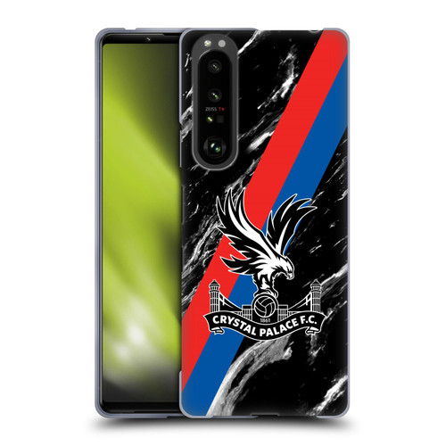 Crystal Palace FC Crest Black Marble Soft Gel Case for Sony Xperia 1 III