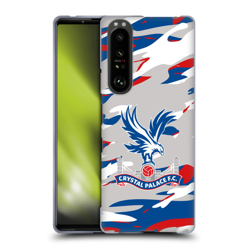 Crystal Palace FC Crest Camouflage Soft Gel Case for Sony Xperia 1 III