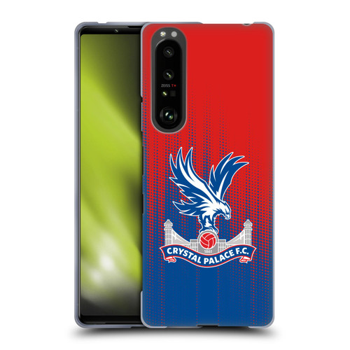Crystal Palace FC Crest Halftone Soft Gel Case for Sony Xperia 1 III