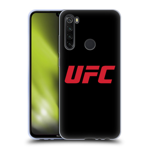 UFC Logo Black Red Soft Gel Case for Xiaomi Redmi Note 8T