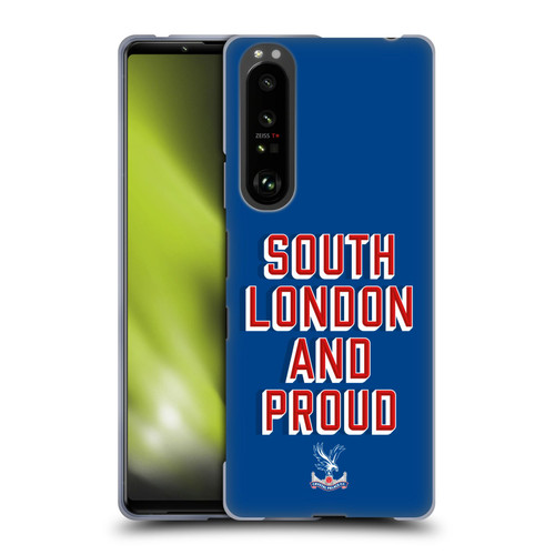 Crystal Palace FC Crest South London And Proud Soft Gel Case for Sony Xperia 1 III