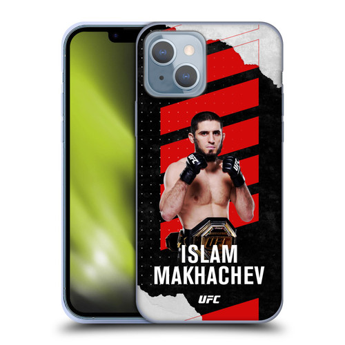UFC Islam Makhachev Fight Card Soft Gel Case for Apple iPhone 14