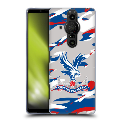 Crystal Palace FC Crest Camouflage Soft Gel Case for Sony Xperia Pro-I