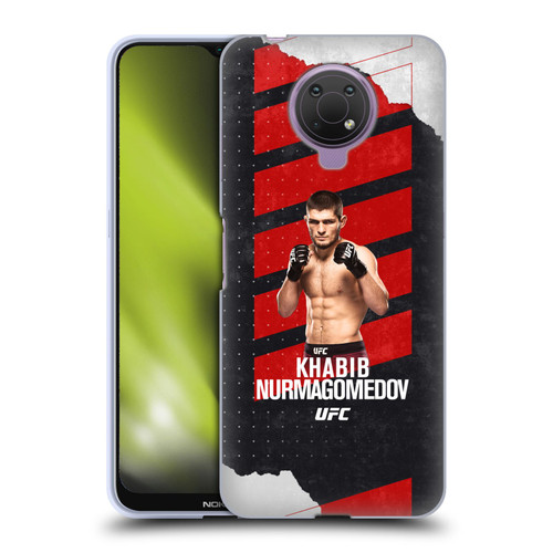 UFC Khabib Nurmagomedov Fight Card Soft Gel Case for Nokia G10