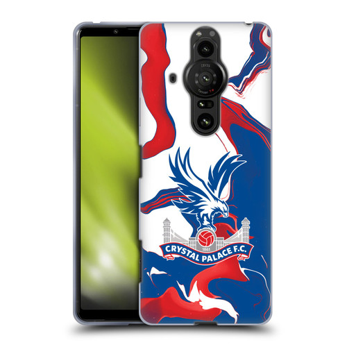 Crystal Palace FC Crest Marble Soft Gel Case for Sony Xperia Pro-I