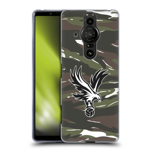 Crystal Palace FC Crest Woodland Camouflage Soft Gel Case for Sony Xperia Pro-I