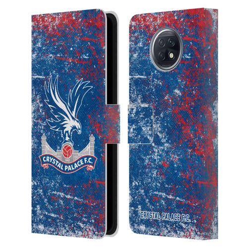 Crystal Palace FC Crest Distressed Leather Book Wallet Case Cover For Xiaomi Redmi Note 9T 5G