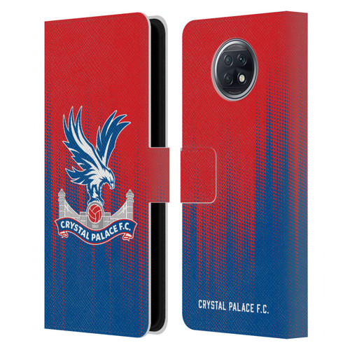 Crystal Palace FC Crest Halftone Leather Book Wallet Case Cover For Xiaomi Redmi Note 9T 5G