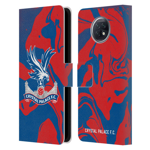 Crystal Palace FC Crest Red And Blue Marble Leather Book Wallet Case Cover For Xiaomi Redmi Note 9T 5G