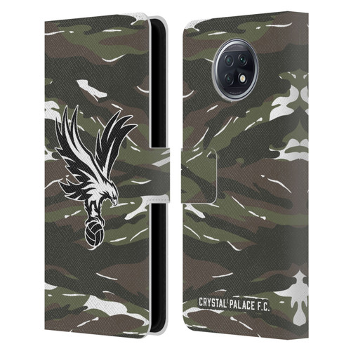 Crystal Palace FC Crest Woodland Camouflage Leather Book Wallet Case Cover For Xiaomi Redmi Note 9T 5G