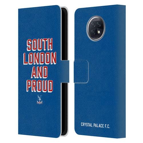 Crystal Palace FC Crest South London And Proud Leather Book Wallet Case Cover For Xiaomi Redmi Note 9T 5G