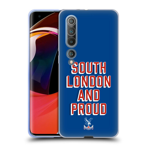 Crystal Palace FC Crest South London And Proud Soft Gel Case for Xiaomi Mi 10 5G / Mi 10 Pro 5G