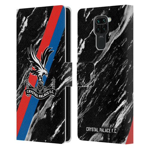 Crystal Palace FC Crest Black Marble Leather Book Wallet Case Cover For Xiaomi Redmi Note 9 / Redmi 10X 4G