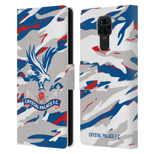 Crystal Palace FC Crest Camouflage Leather Book Wallet Case Cover For Xiaomi Redmi Note 9 / Redmi 10X 4G
