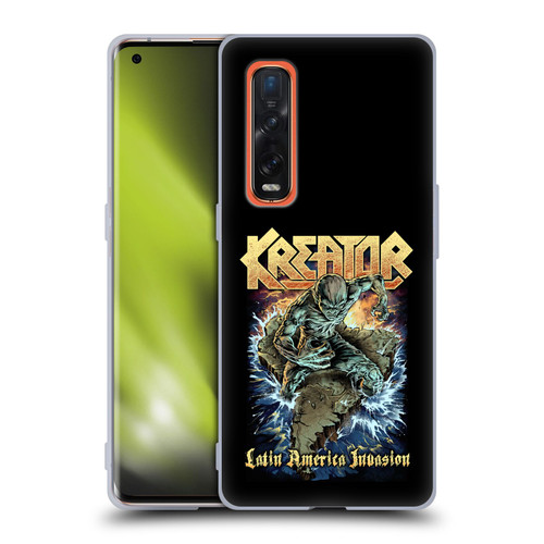 Kreator Poster Latin America Invasion Soft Gel Case for OPPO Find X2 Pro 5G