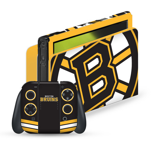 NHL Boston Bruins Oversized Vinyl Sticker Skin Decal Cover for Nintendo Switch OLED