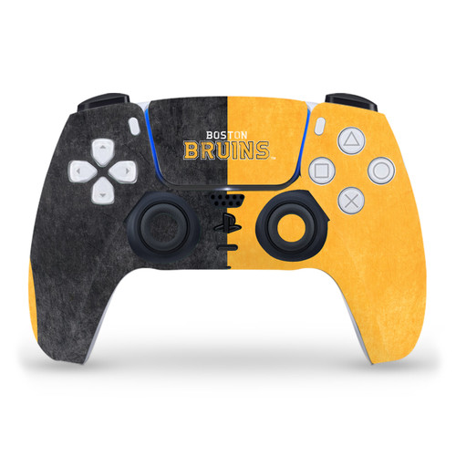 NHL Boston Bruins Half Distressed Vinyl Sticker Skin Decal Cover for Sony PS5 Sony DualSense Controller