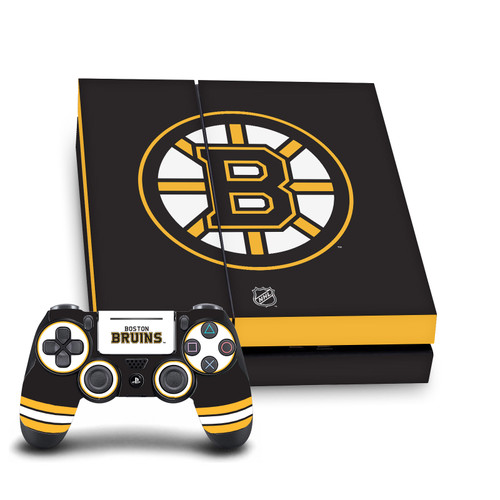 NHL Boston Bruins Plain Vinyl Sticker Skin Decal Cover for Sony PS4 Console & Controller