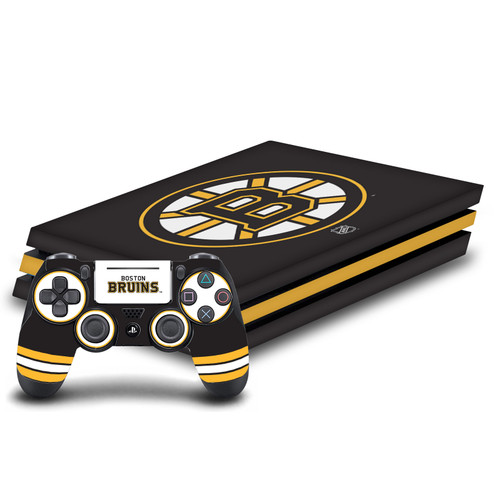 NHL Boston Bruins Plain Vinyl Sticker Skin Decal Cover for Sony PS4 Pro Bundle