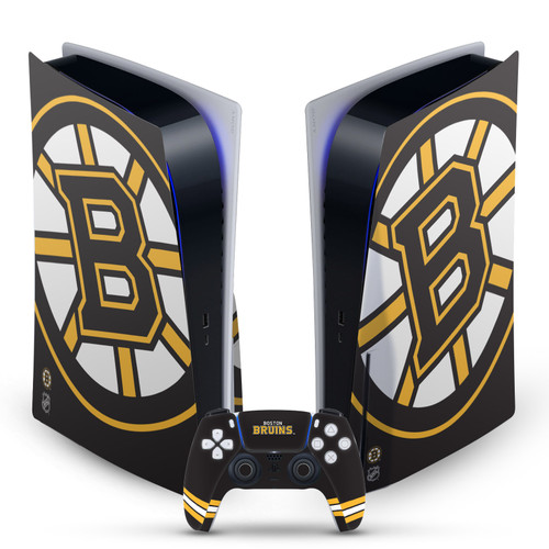 NHL Boston Bruins Oversized Vinyl Sticker Skin Decal Cover for Sony PS5 Disc Edition Bundle