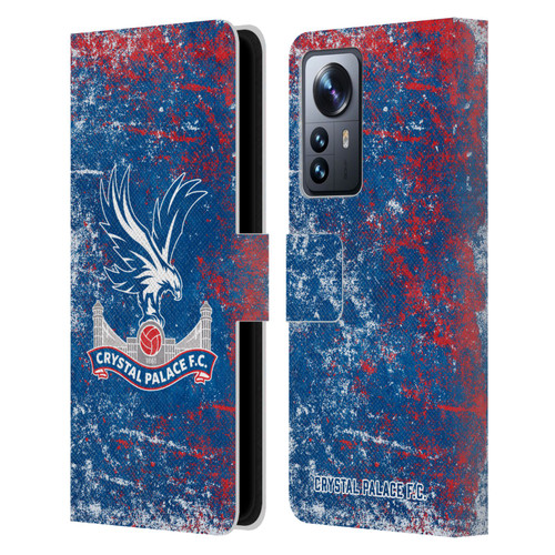 Crystal Palace FC Crest Distressed Leather Book Wallet Case Cover For Xiaomi 12 Pro