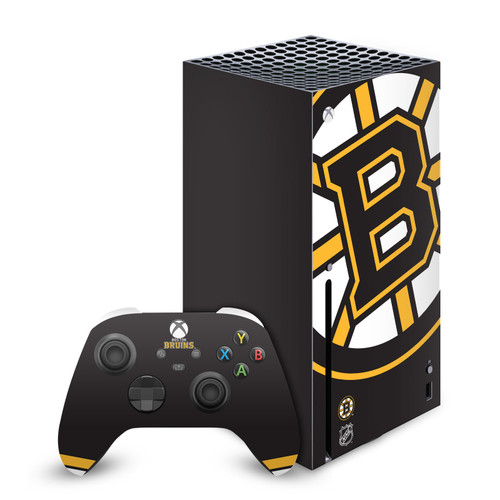 NHL Boston Bruins Oversized Vinyl Sticker Skin Decal Cover for Microsoft Series X Console & Controller