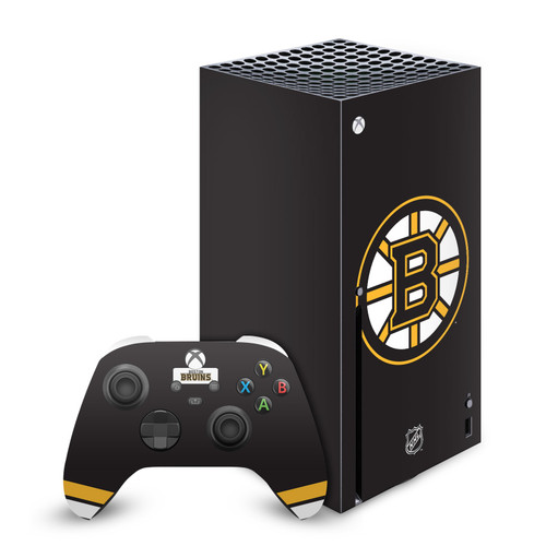 NHL Boston Bruins Plain Vinyl Sticker Skin Decal Cover for Microsoft Series X Console & Controller