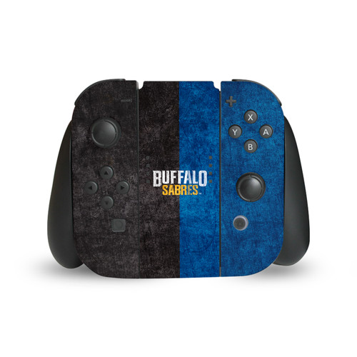NHL Buffalo Sabres Half Distressed Vinyl Sticker Skin Decal Cover for Nintendo Switch Joy Controller