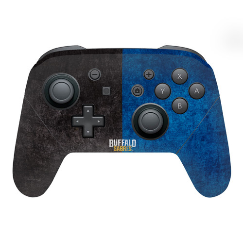 NHL Buffalo Sabres Half Distressed Vinyl Sticker Skin Decal Cover for Nintendo Switch Pro Controller