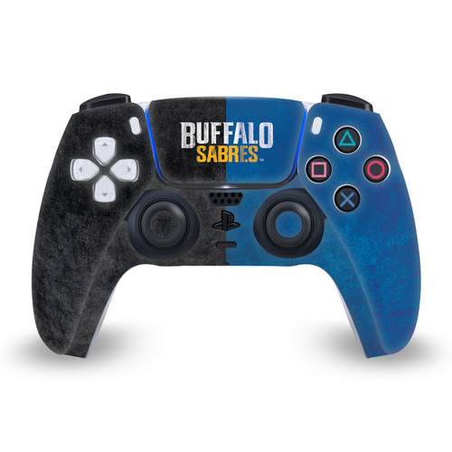 NHL Buffalo Sabres Half Distressed Vinyl Sticker Skin Decal Cover for Sony PS5 Sony DualSense Controller