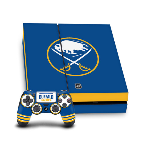 NHL Buffalo Sabres Plain Vinyl Sticker Skin Decal Cover for Sony PS4 Console & Controller